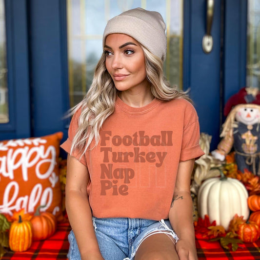Football Turkey Nap Pie